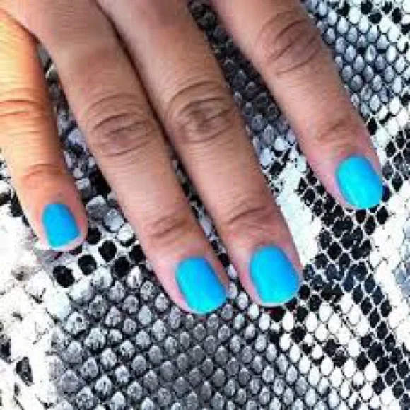 Color Street RETIRED BLUE-DAPEST Vibrant NEON BLUE Nail SET - Picture 4 of 8
